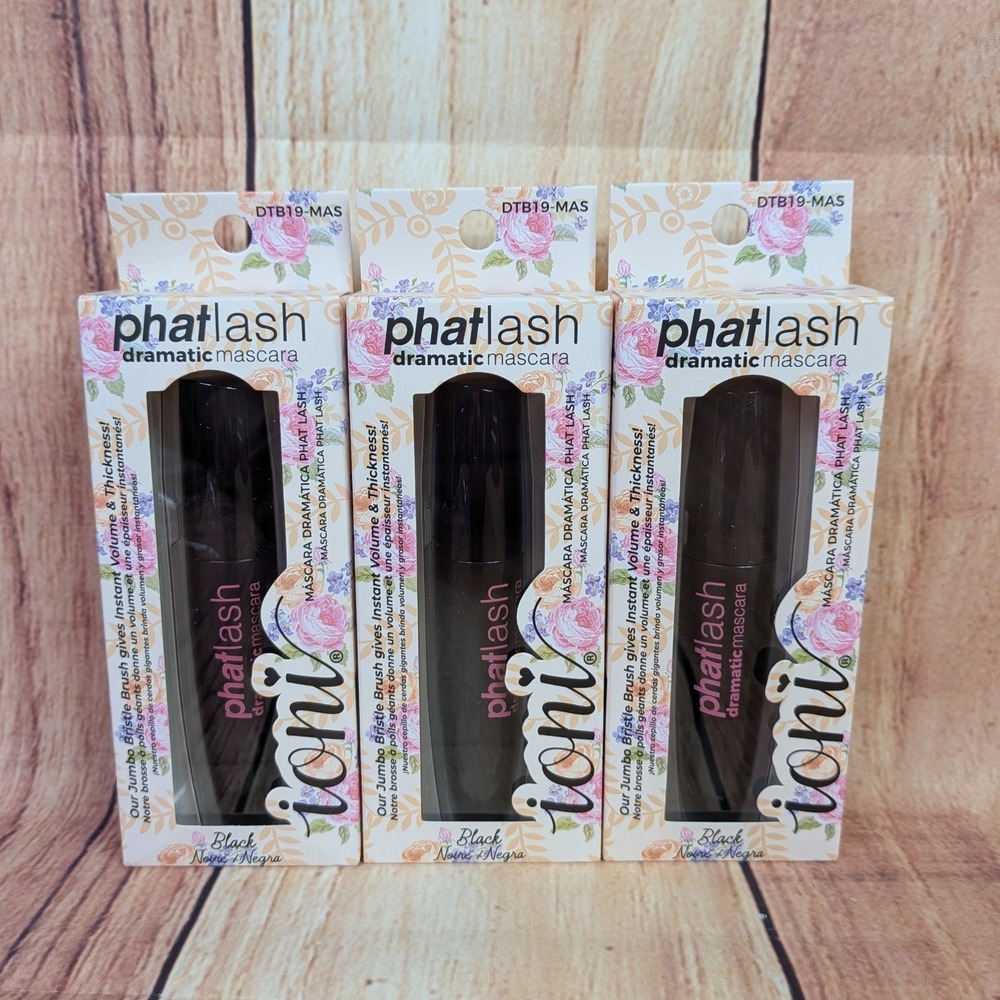 3 PK Ioni Phatlash Dramatic Mascara - Black Jumbo Brush Volumizing